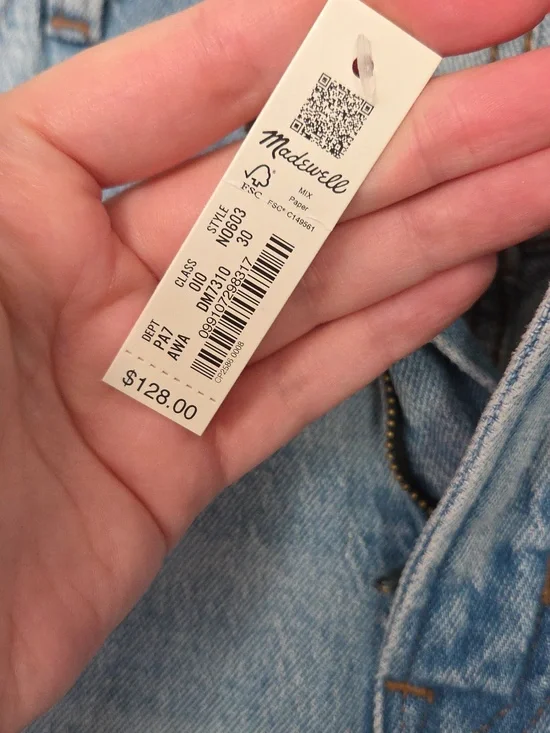 NWT Madewell The Perfect Vintage Wide-Leg Crop Jean, Size 30 - Picture 6 of 13